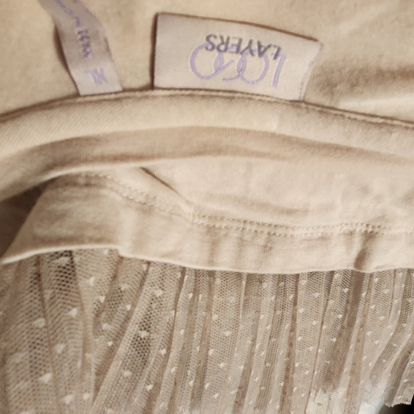 LOGO cream long tank top - Picture 3 of 4